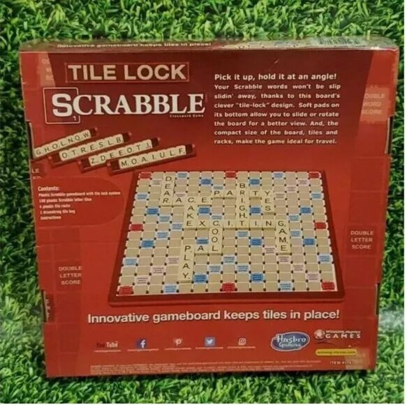 BRAND NEW Tile Lock Scrabble Crossword Game-Ages 8+  (in original packaging) - Picture 3 of 4